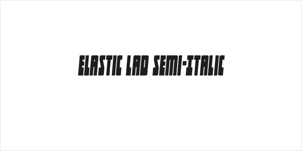 Elastic Lad Semi-Italic Logo