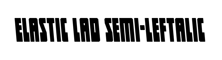 Elastic Lad Semi-Leftalic  Frei Schriftart Herunterladen