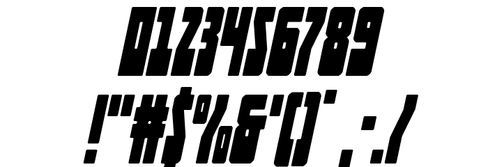 Elastic Lad Super-Italic Font OTHER CHARS