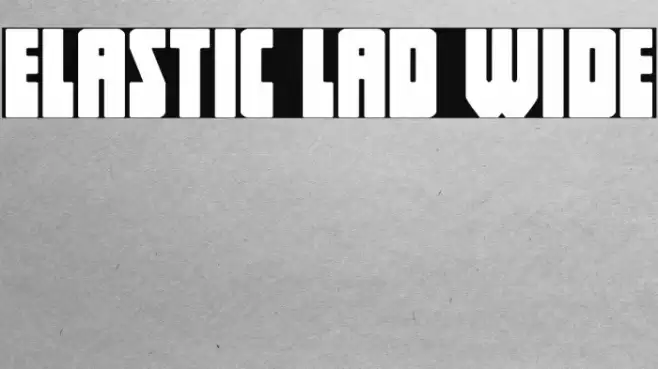 Elastic Lad Wide Font examples