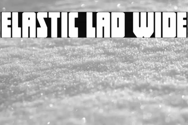 Elastic Lad Wide Font examples