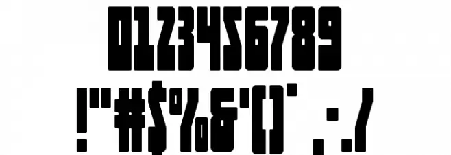 Elastic Lad Font OTHER CHARS