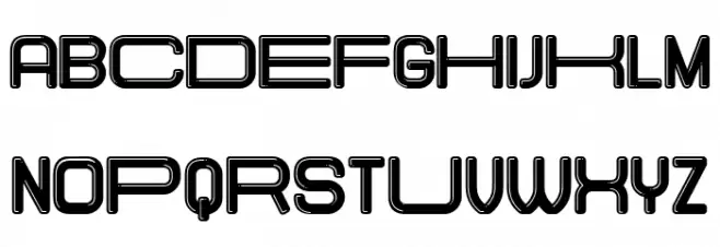Elastic Letters Book Regular Шрифта ВЕРХНИЙ
