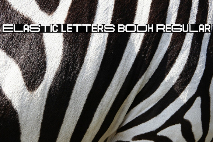 Elastic Letters Book Regular Font examples