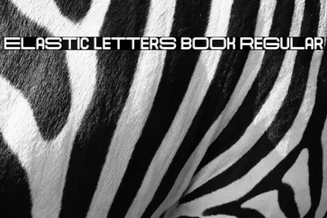 Elastic Letters Book Regular Example 1