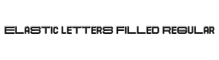 Elastic Letters Filled Regular  les polices de caractères gratuit tlcharger