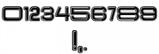 Elastic Letters Filled Regular Font OTHER CHARS