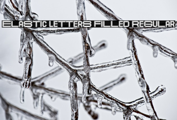 Elastic Letters Filled Regular Example 1