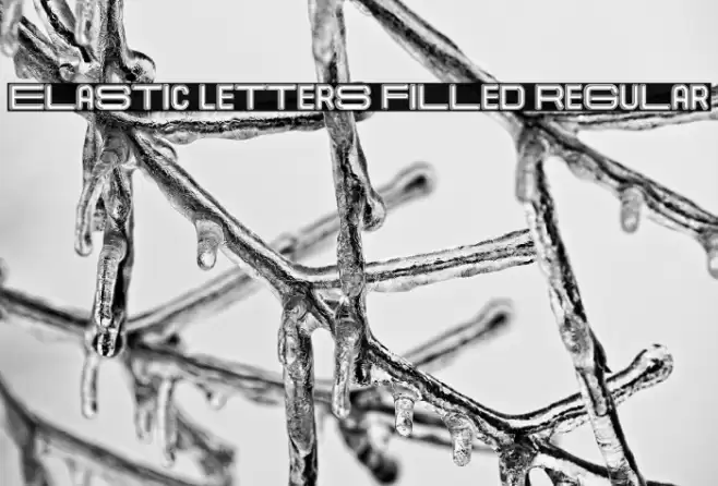 Elastic Letters Filled Regular Font examples