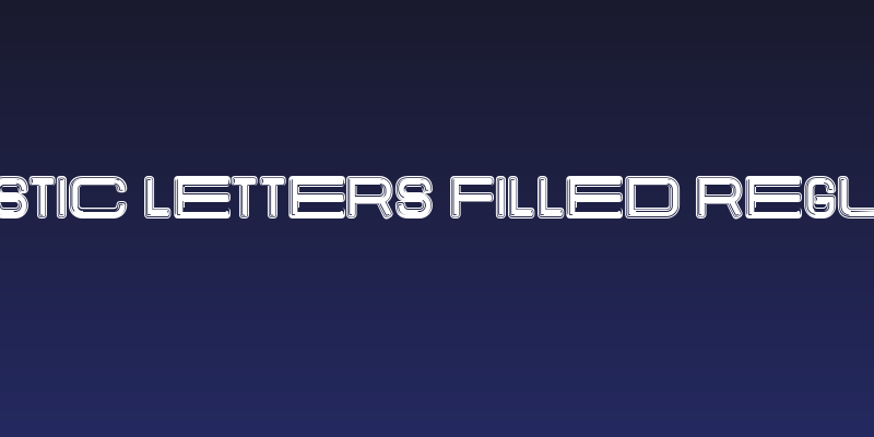 Elastic Letters Filled Regular Social Header