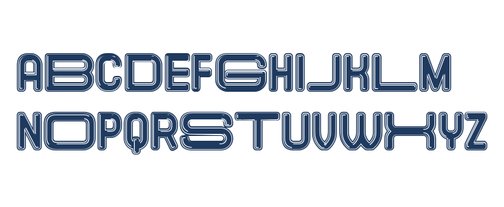 Elastic Letters Filled Regular Lowercase