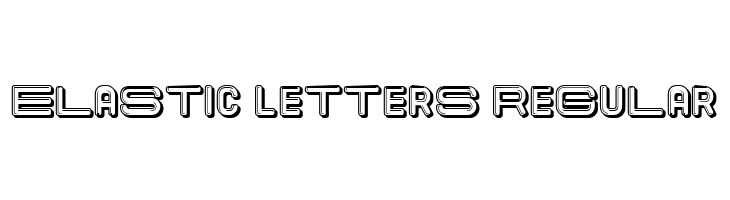 Elastic Letters Regular  les polices de caractères gratuit tlcharger