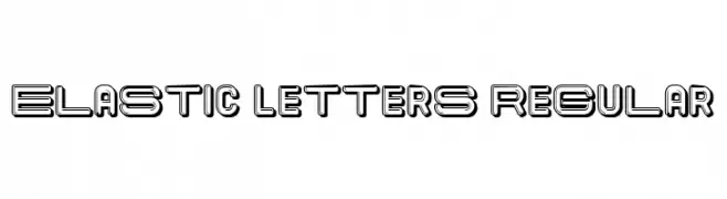 Elastic Letters Regular  Fuentes Gratis Descargar