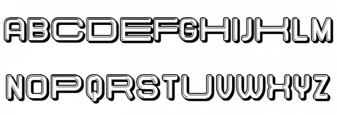 Elastic Letters Regular Font Litere mari