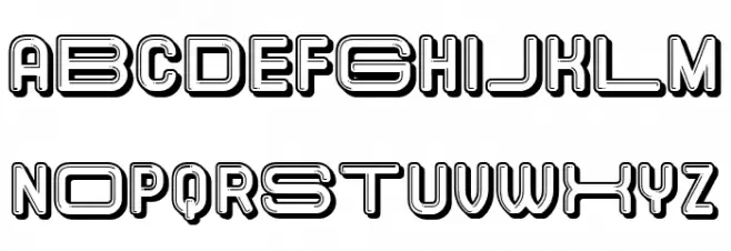 Elastic Letters Regular Font LOWERCASE
