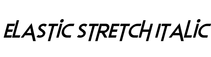 Elastic Stretch Italic  नि: शुल्क फ़ॉन्ट्स डाउनलोड