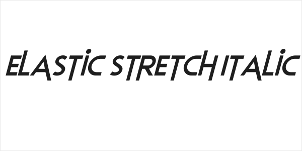 Elastic Stretch Italic Logo