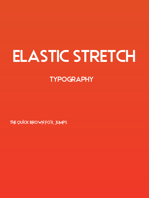 Elastic Stretch Poster
