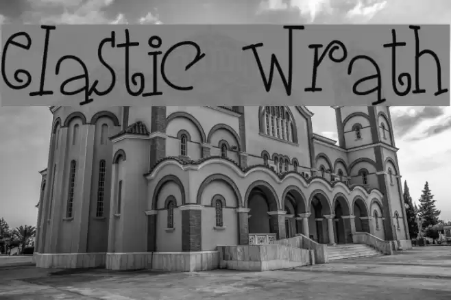 Elastic Wrath Font examples