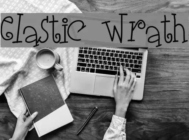 Elastic Wrath Font examples