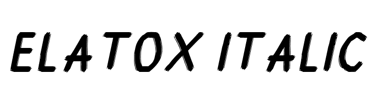 Elatox Italic  لخطوط تنزيل