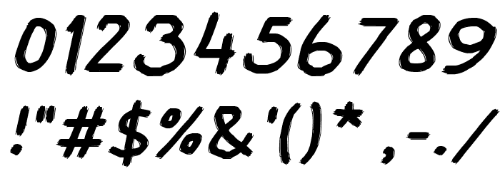 Elatox Italic Font OTHER CHARS