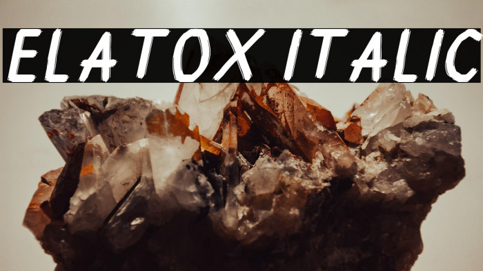 Elatox Italic Example 1