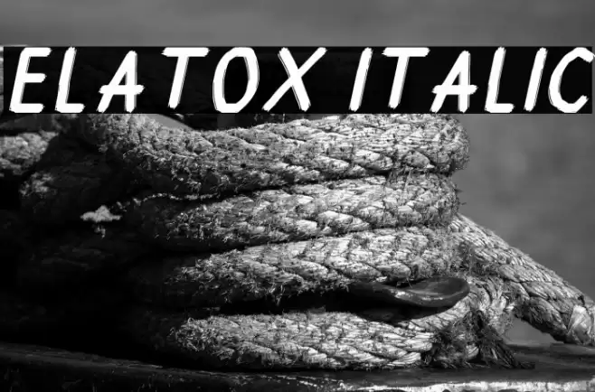 Elatox Italic خط examples
