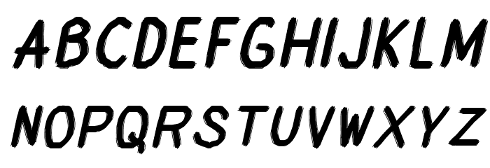 Elatox Italic Font LOWERCASE