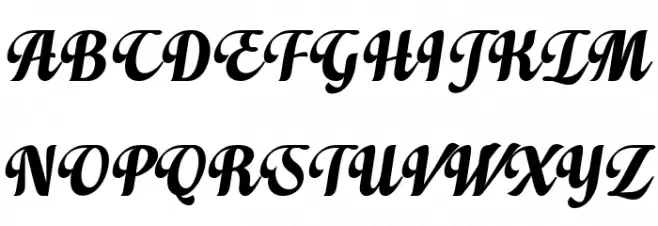 Elaya Script PERSONAL USE ONLY Schriftart Groß