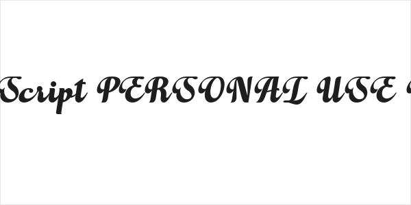 Elaya Script PERSONAL USE ONLY Logo