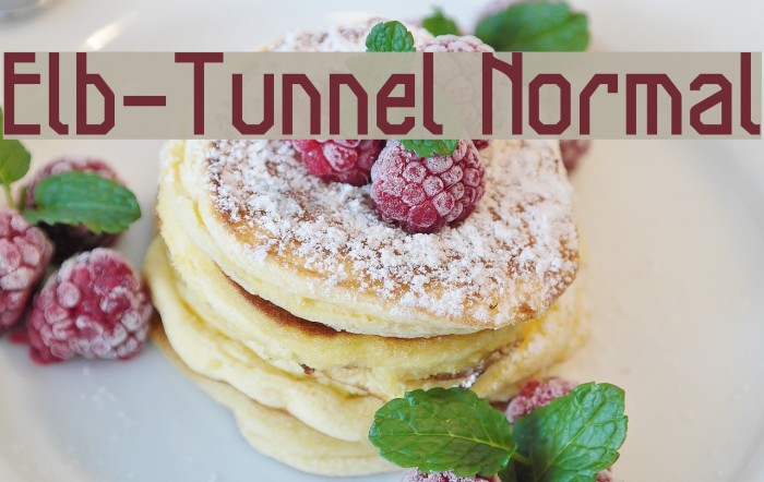 Elb-Tunnel Normal Font examples