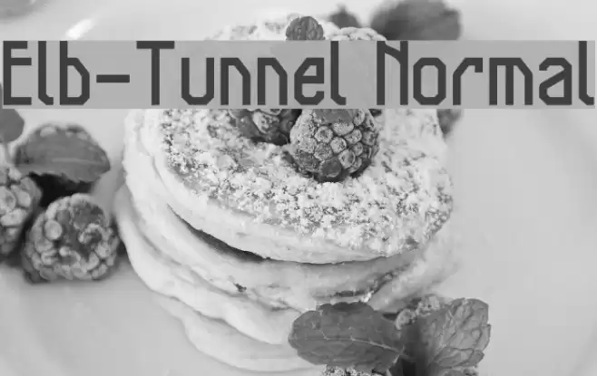 Elb-Tunnel Normal Font examples