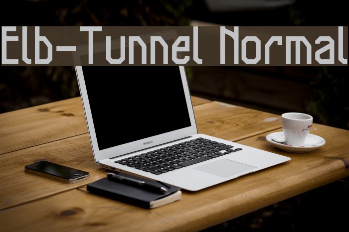 Elb-Tunnel Normal Font examples