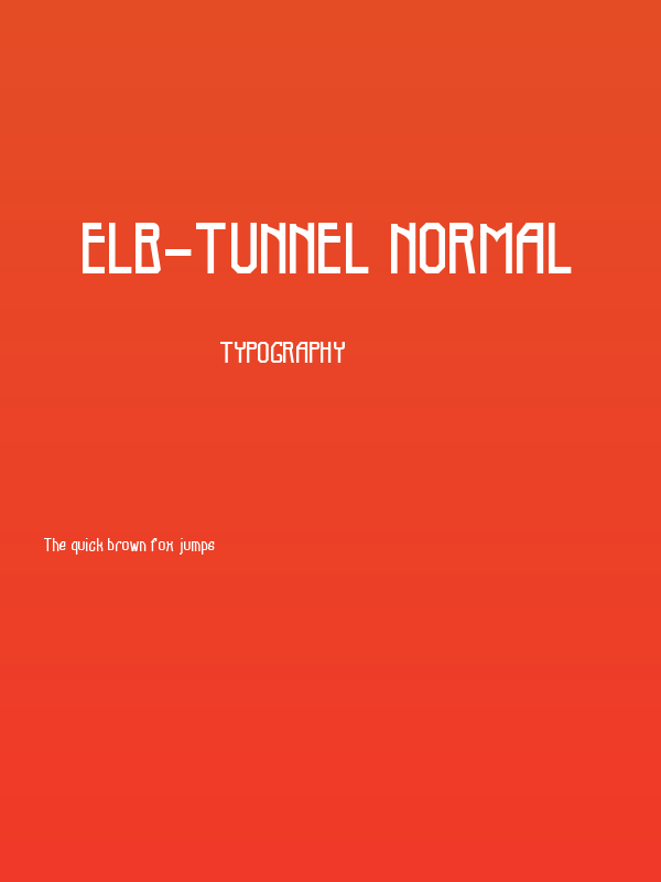 Elb-Tunnel Normal Poster