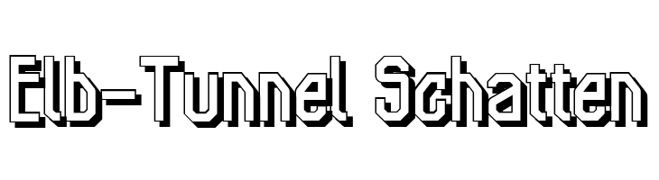 Elb-Tunnel Schatten  Free Fonts Download