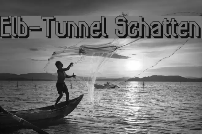 Elb-Tunnel Schatten フォント examples
