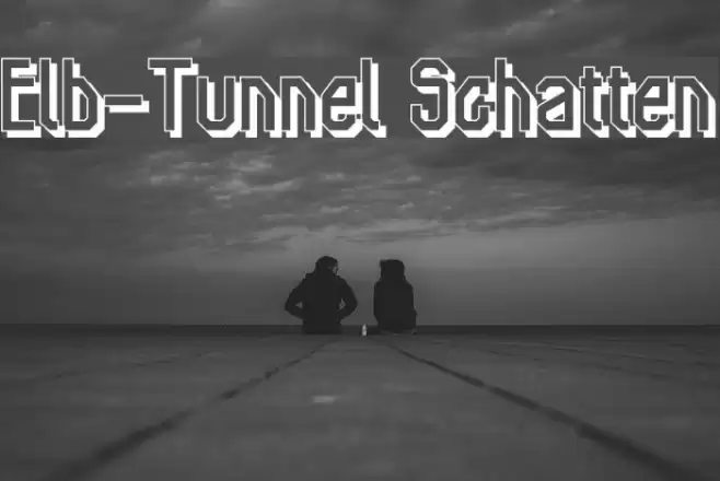 Elb-Tunnel Schatten フォント examples