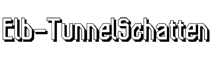 Elb-TunnelSchatten Font