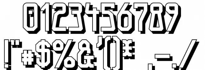 Elb-TunnelSchatten Font OTHER CHARS