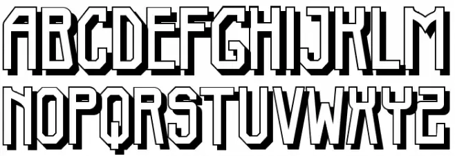Elb-TunnelSchatten Schriftart Groß