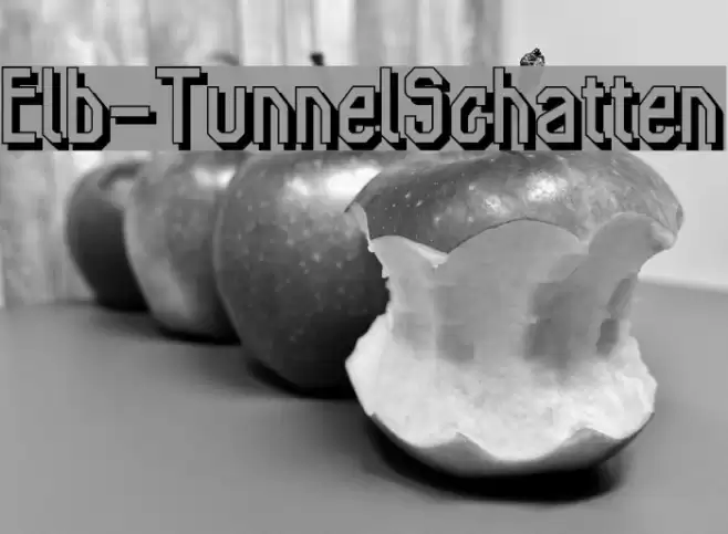 Elb-TunnelSchatten Font examples