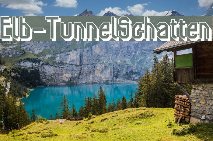 Elb-TunnelSchatten Font examples
