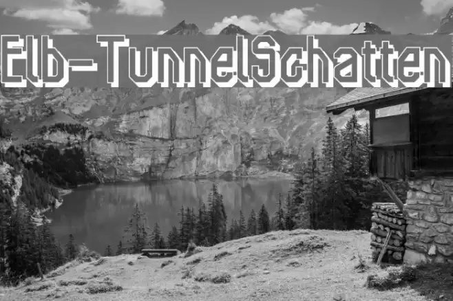 Elb-TunnelSchatten Font examples