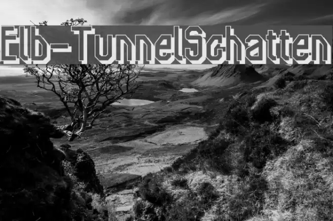 Elb-TunnelSchatten Font examples