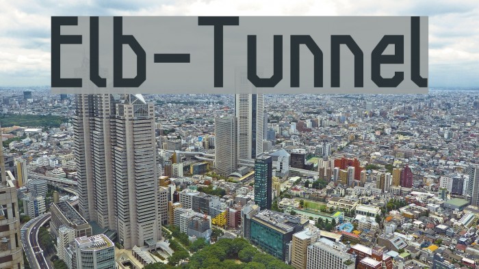 Elb-Tunnel Font examples