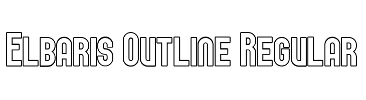 Elbaris Outline Regular  Free Fonts Download
