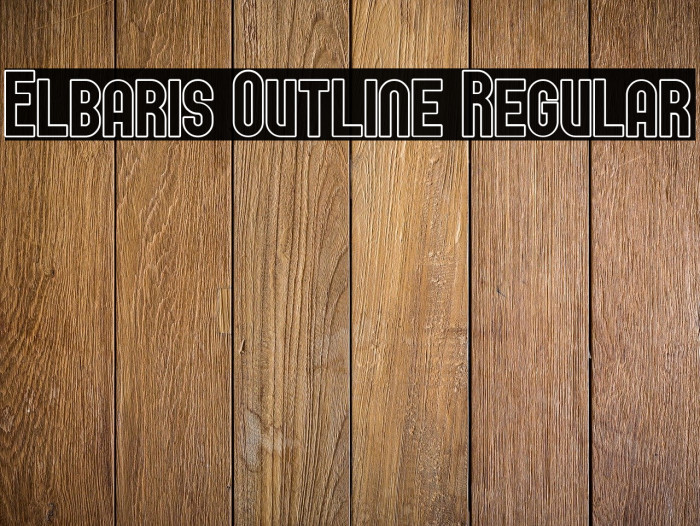 Elbaris Outline Regular Font examples