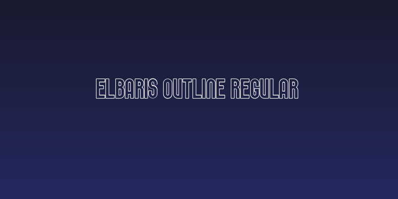 Elbaris Outline Regular Social Header