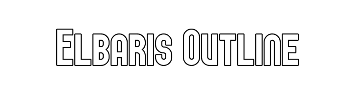 Elbaris Outline Font